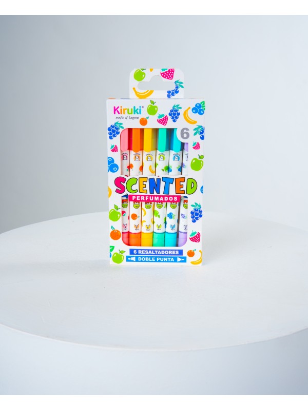 RESALTADORES DOBLE PUNTA PERFUMADOS x6 KIRUKI
