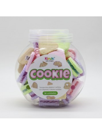 SACAPUNTAS COOKIE CON DEPOSITO x36 KIRUKI