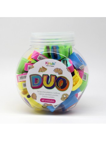 SACAPUNTAS DUO DOBLE BOCA x48 KIRUKI