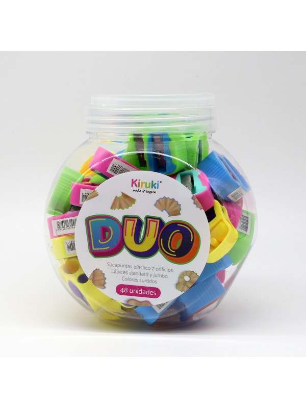 SACAPUNTAS DUO DOBLE BOCA x48 KIRUKI