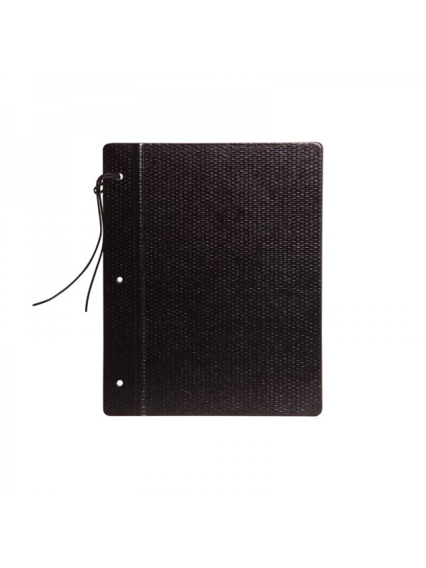 CARPETA CON CORDON N°3 FIBRA NEGRA