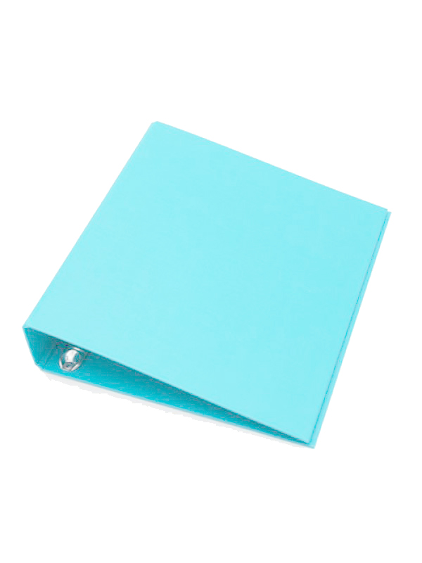 CARPETA ESCOLAR 3x40 TELADA CELESTE PASTEL