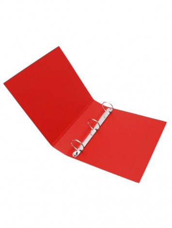 CARPETA ESCOLAR 3x40 TELADA ROJA