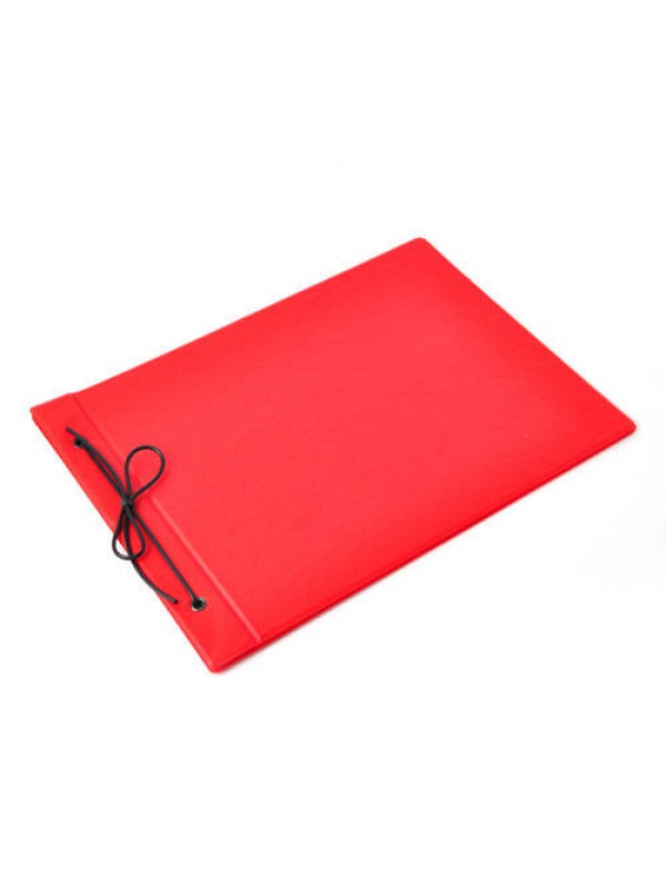 CARPETA CON CORDON N°5 TELADA ROJO