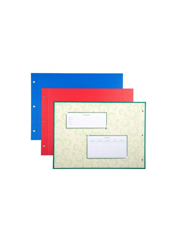 CARPETA CON CORDON N°6 TELADA AZUL