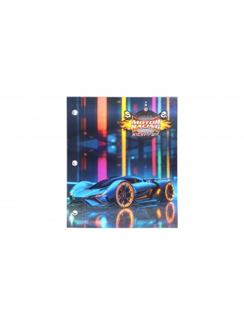 CARPETA CON CORDON N°3 MOTOR RACING NIGHT POWER