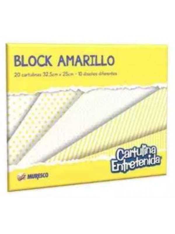 BLOCK ENTRETENIDO BLANCO/AMARILLO