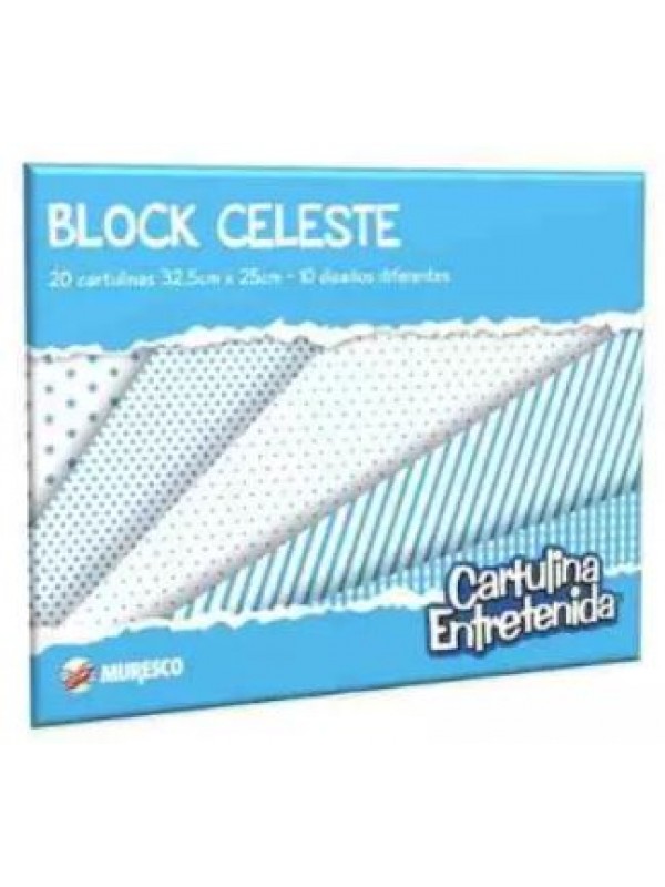 BLOCK ENTRETENIDO CELESTE