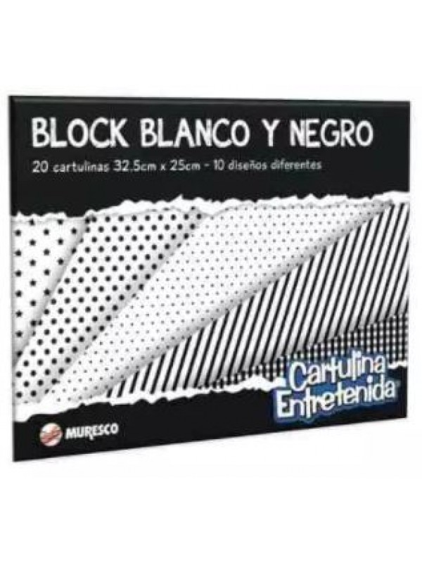 BLOCK ENTRETENIDO BLANCO/NEGRO