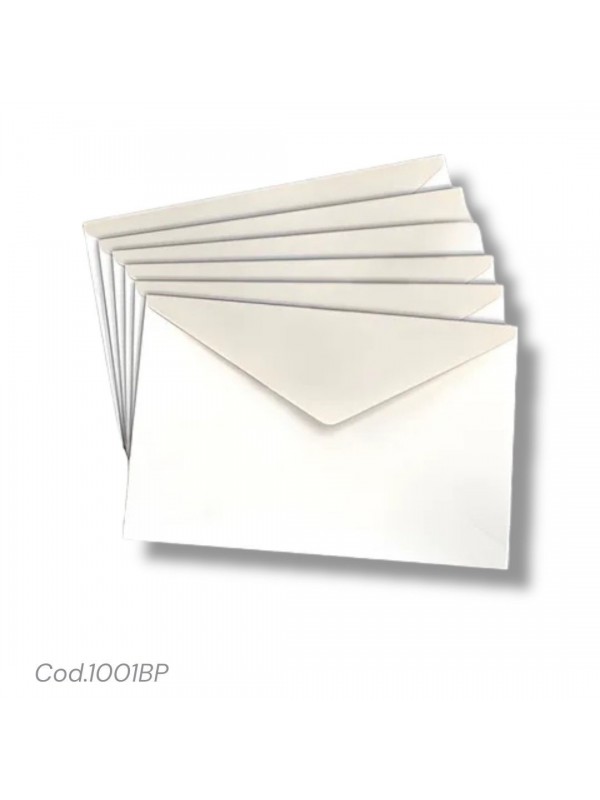 x10 SOBRE PARTICIPACION BLANCO PERLADO