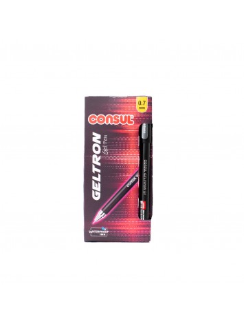 x12 BOLIGRAFO CONSUL GELTRON 0.7mm NEGRO