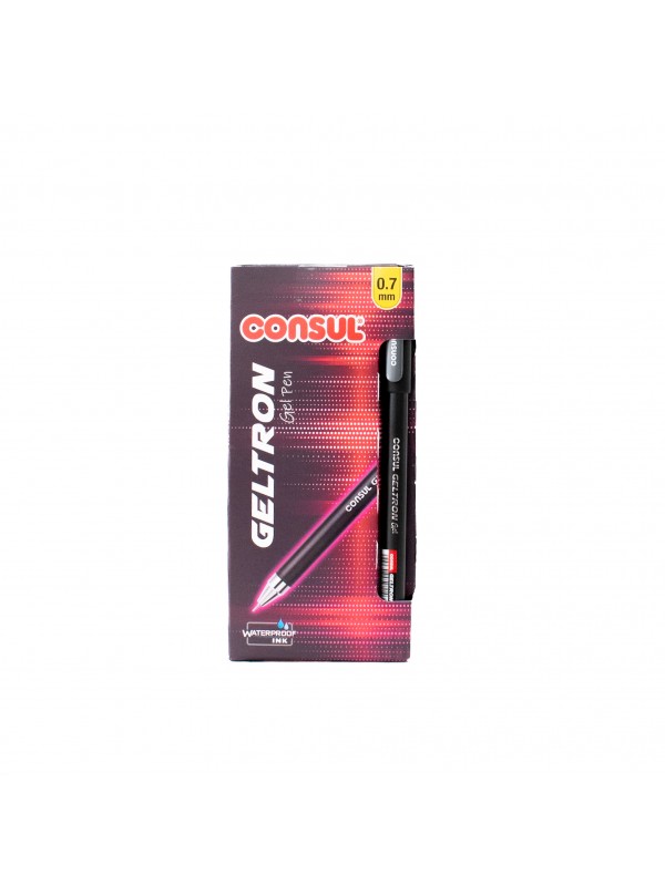 x12 BOLIGRAFO CONSUL GELTRON 0.7mm NEGRO