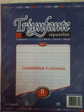 REPUESTO TRIUNFANTE N°3 CONTABILIDAD 4 COLUMNAS