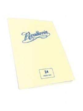 CUADERNO TAPA FLEXIBLE RIVADAVIA x24 HOJAS LISO