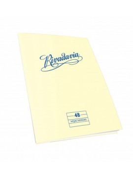 CUADERNO TAPA FLEXIBLE RIVADAVIA x48 HOJAS RAYADO