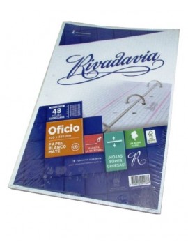 REPUESTO RIVADAVIA OFICIO x48 HOJAS CUADRICULADO