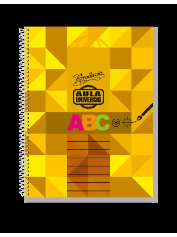 CUADERNO RIVADAVIA 21x27 AULA UNIVERSAL RAYADO