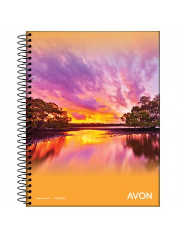 CUADERNO CON ESPIRAL 16x21 GLORIA / AVON x46 HOJAS RAYADO