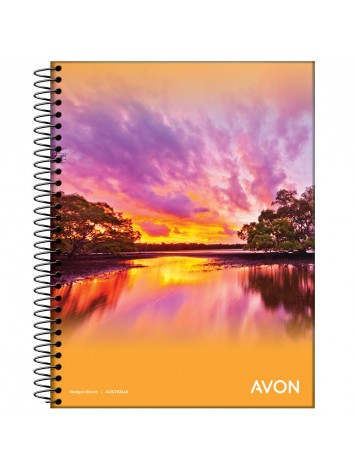 CUADERNO CON ESPIRAL 16x21 GLORIA / AVON x46 HOJAS CUADRICULADO