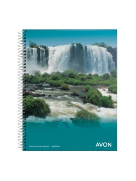 CUADERNO CON ESPIRAL 16x21 GLORIA / AVON x46 HOJAS CUADRICULADO