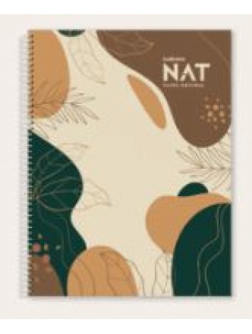 CUADERNO CON ESPIRAL 16x21 NAT x70 HOJAS RAYADO