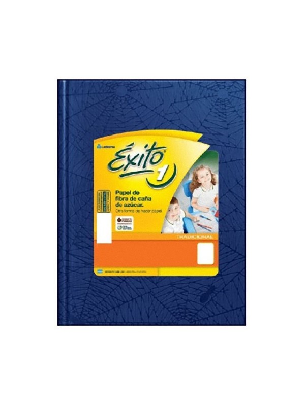 CUADERNO EXITO 19x25 x48 HOJAS AZUL LISO