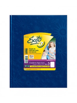 CUADERNO EXITO 19x25 x100 HOJAS AZUL