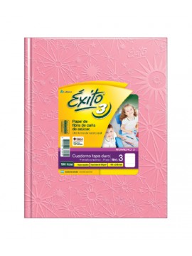 CUADERNO EXITO 19x25 x100 HOJAS ROSA