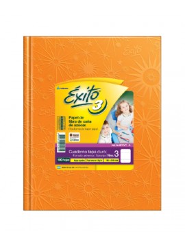 CUADERNO EXITO 19x25 x100 HOJAS NARANJA