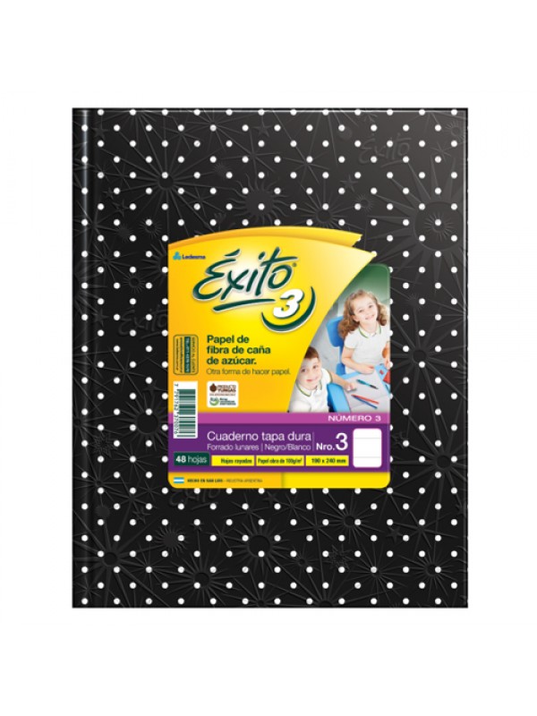 CUADERNO EXITO 19x25 x48 HOJAS LUNARES BLANCO