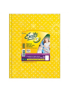 CUADERNO EXITO 19x25 x48 HOJAS LUNARES AMARILLO