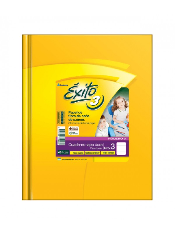CUADERNO TAPA DURA EXITO x48 HOJAS RAYADO