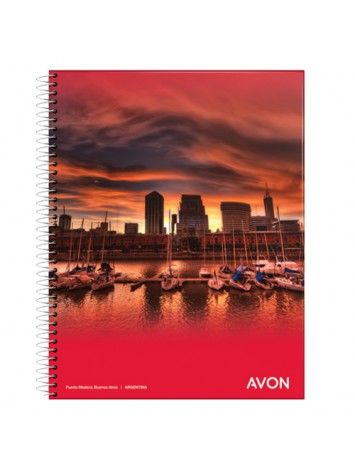 CUADERNO UNIVERSITARIO 29,7 AVON  x80 HOJAS RAYADO