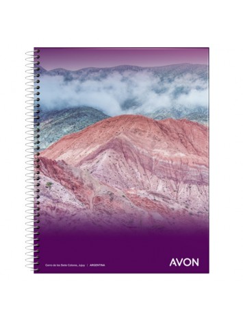 CUADERNO UNIVERSITARIO 29,7 AVON  x80 HOJAS CUADRICULADO