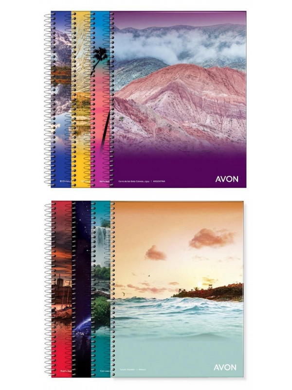 CUADERNO UNIVERSITARIO 29,7 AVON  x80 HOJAS CUADRICULADO