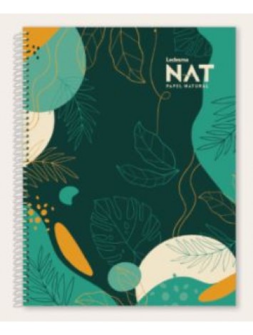 CUADERNO TAPA CARTON 21x27 LEDESMA NAT x80 HOJAS RAYADO