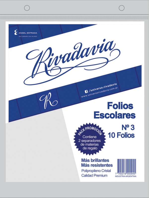 x10 FOLIO ESCOLAR N°3 RIVADAVIA