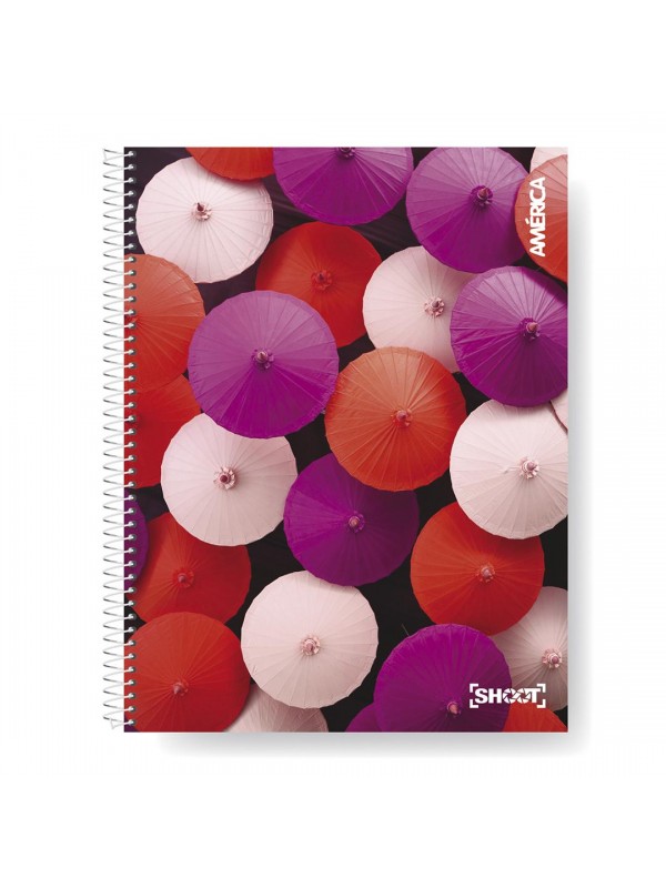 CUADERNO UNIVERSITARIO 29,7 AMERICA SHOOT TAPA DURA x120 HOJAS RAYADO