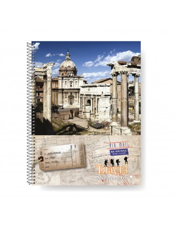 CUADERNO UNIVERSITARIO 29,7 TAPA FLEXIBLE MIS APUNTES x80 HOJAS RAYADO