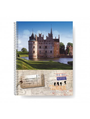 CUADERNO UNIVERSITARIO 29,7 TAPA FLEXIBLE MIS APUNTES x80 HOJAS CUADRICULADO