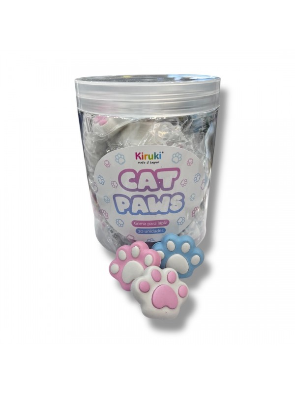 x30 GOMA DE BORRAR CAT PAW KIRUKI