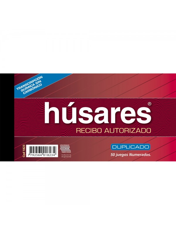 x10 RECIBI AUTORIZADO DUPLICADO HUSARES