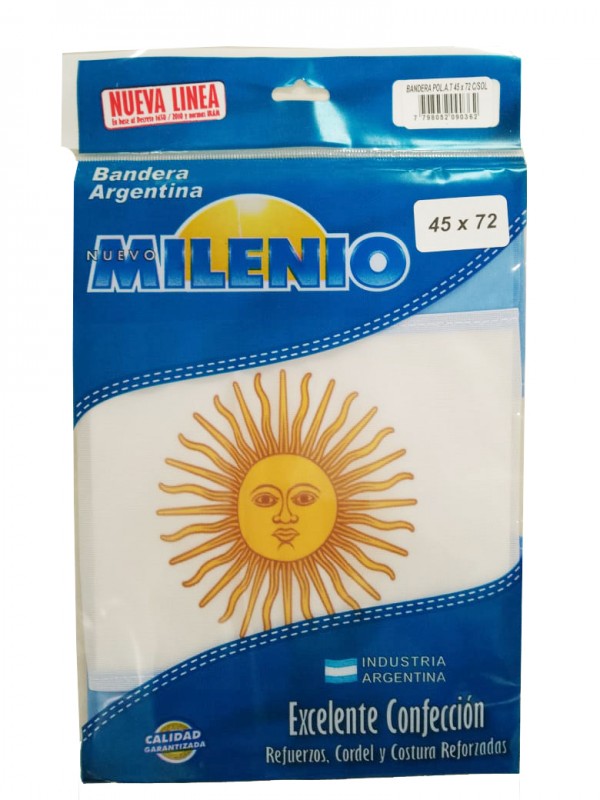 BANDERA TELA 45x70 CON SOL|