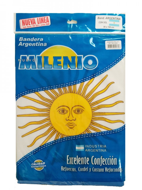 BANDERA TELA 90x150 CON SOL|