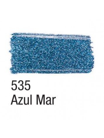 PINTURA TELA METALIZADA 37 ML AZUL MAR ACRILEX