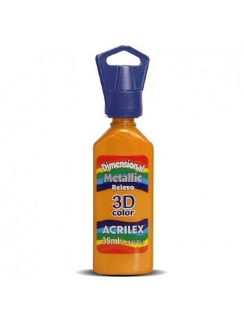 DIMENSIONAL 3D METALIC 35 ML AZUL CARIBE ACRILEX