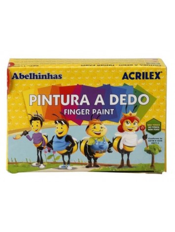 PINTURA PARA DEDO ACRILEX x6 SURTIDO