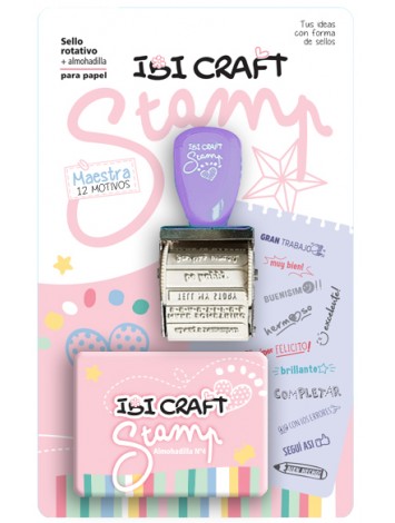 SELLO ROTATIVO ESPAÑOL + ALMOHADILLA IBI CRAFT