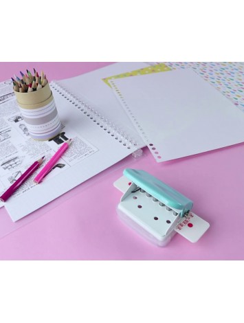 ENCUADERNADORA SMART CLICK 6 PERFORACIONES  + 5 ESPIRALES 44  IBI CRAFT