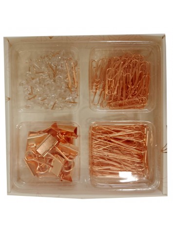 SET OFICINA CAJA GOLD ROSE IBICO